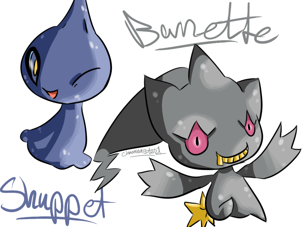 Shuppet and Banette by Chaomaster