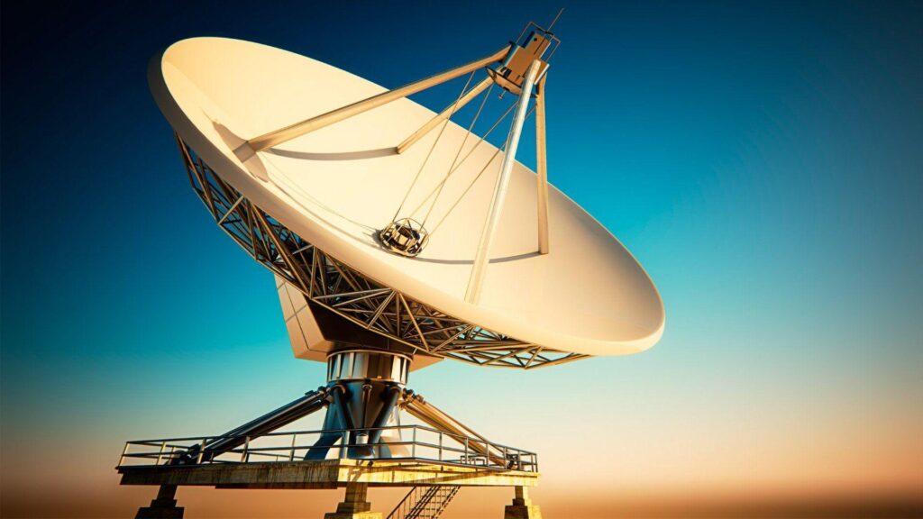 Satellite dish sky communication 2K wallpapers