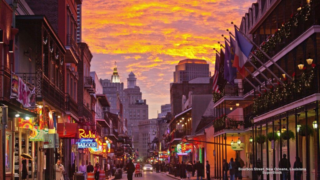 Other Bourbon Street New Orleans Sunset Louisiana Cities