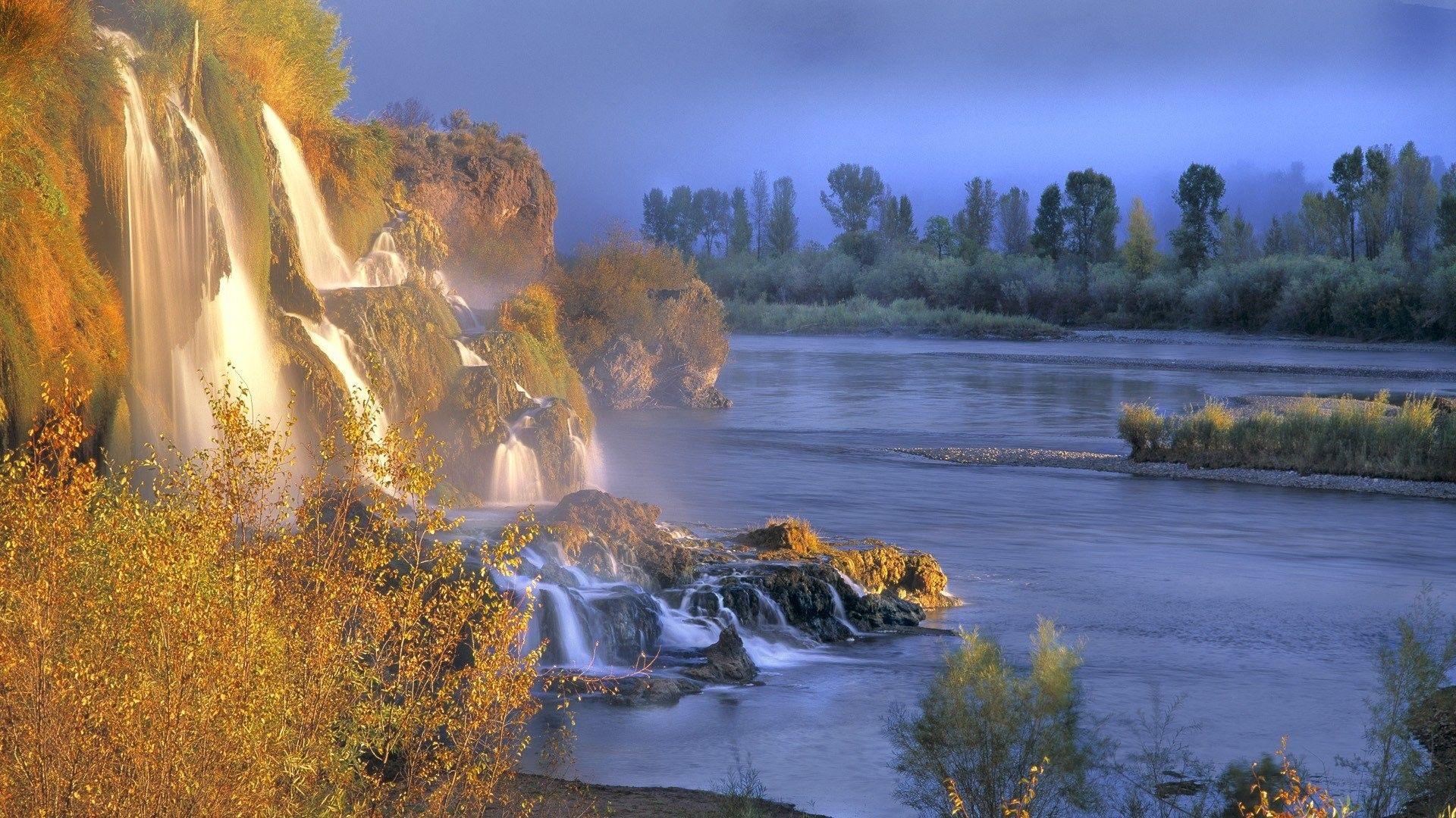 Rivers Waterfalls Rivers Idaho New 2K Nature Wallpapers Free