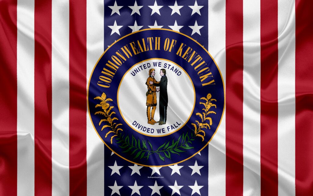 Download wallpapers Kentucky, USA, k, American state, Seal of