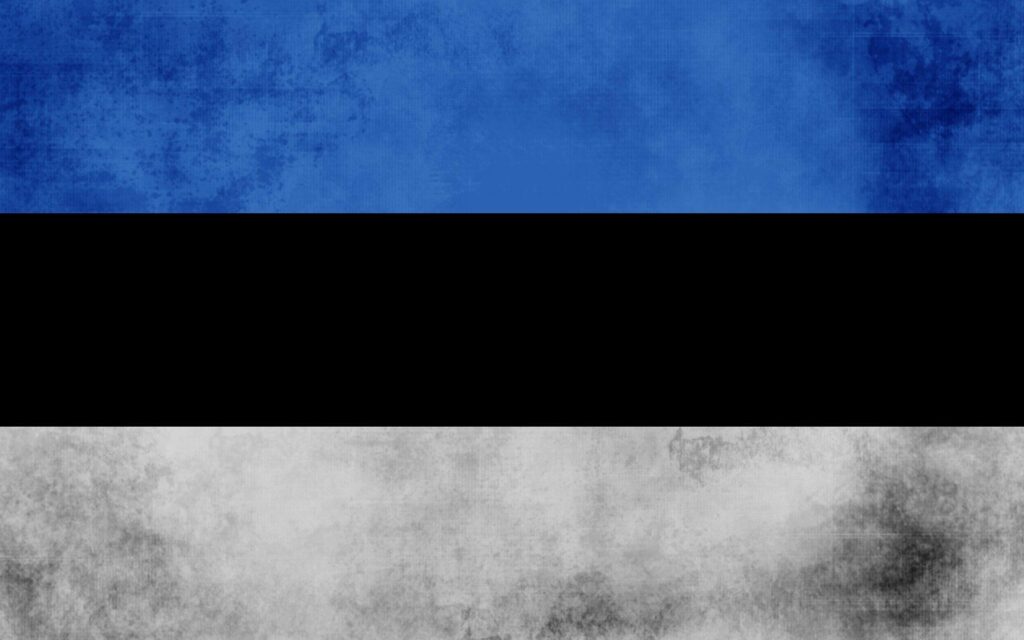 Blue, black, white, flags, Estonia