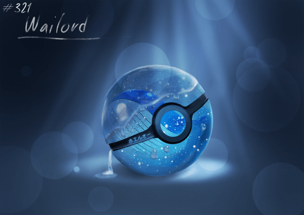 Conceptual Pokeball – Wailord by Lunc