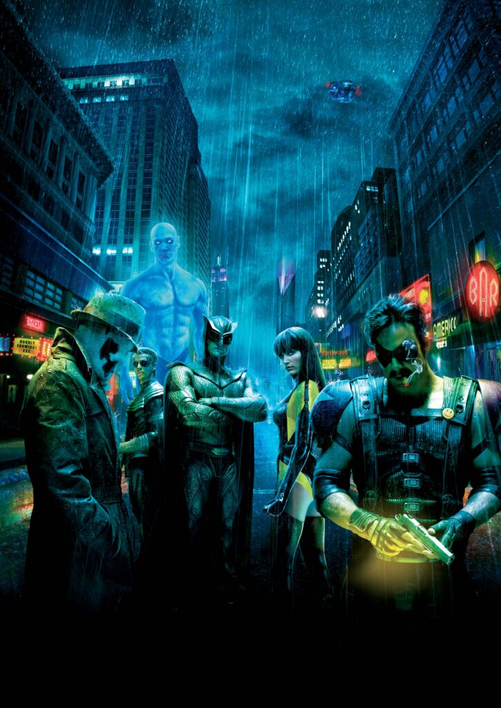 Watchmen, Rorschach, Silk Spectre, The Comedian, Nite Owl