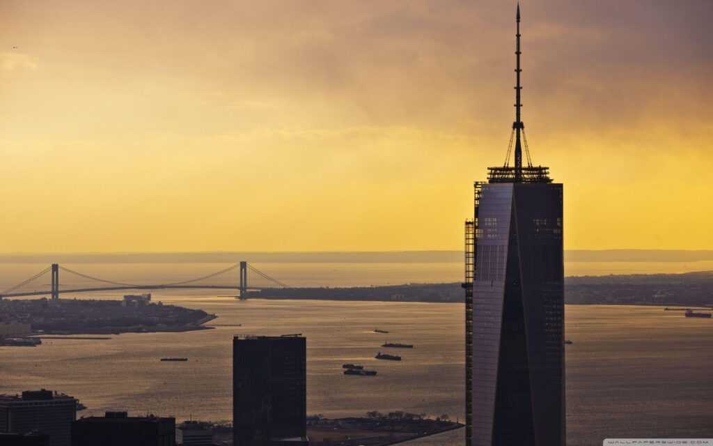 One World Trade Center, Sunset, New York City ❤ K 2K Desktop