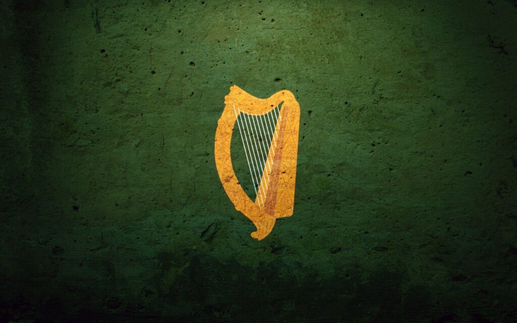 Ireland flags Coat of arms harp irish harp | Wallpapers