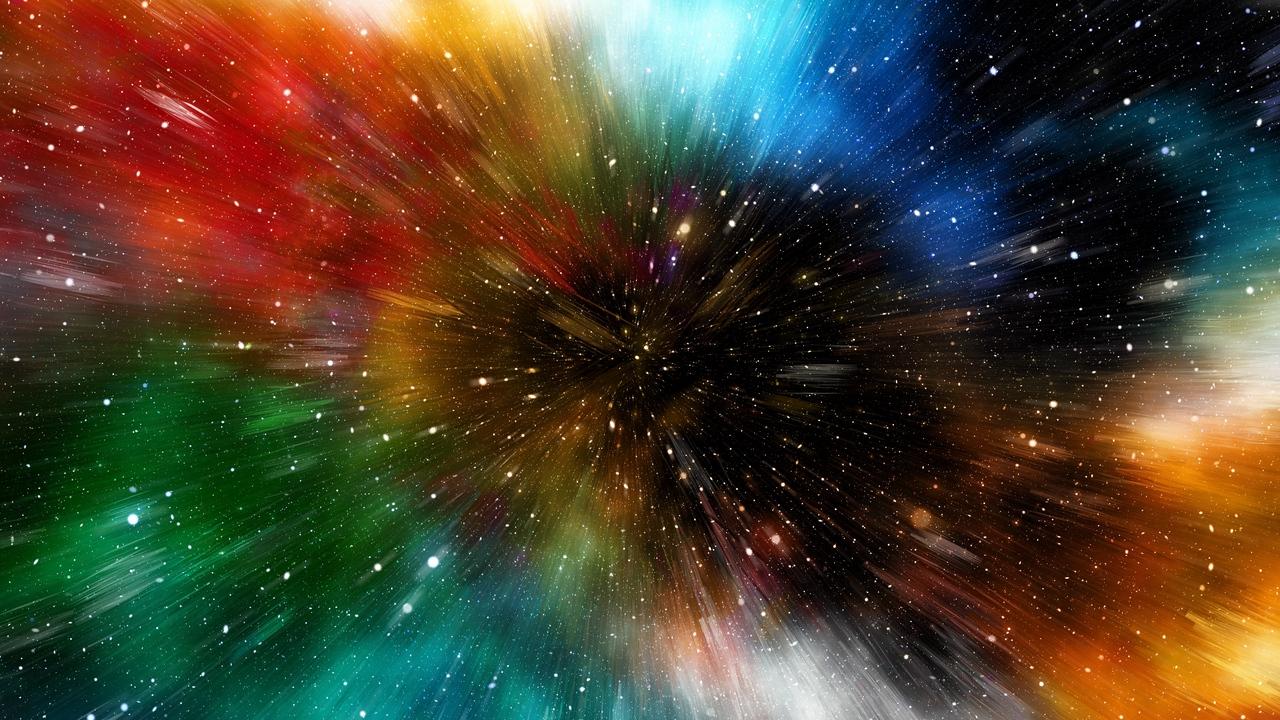 Download wallpapers universe, galaxy, multicolored