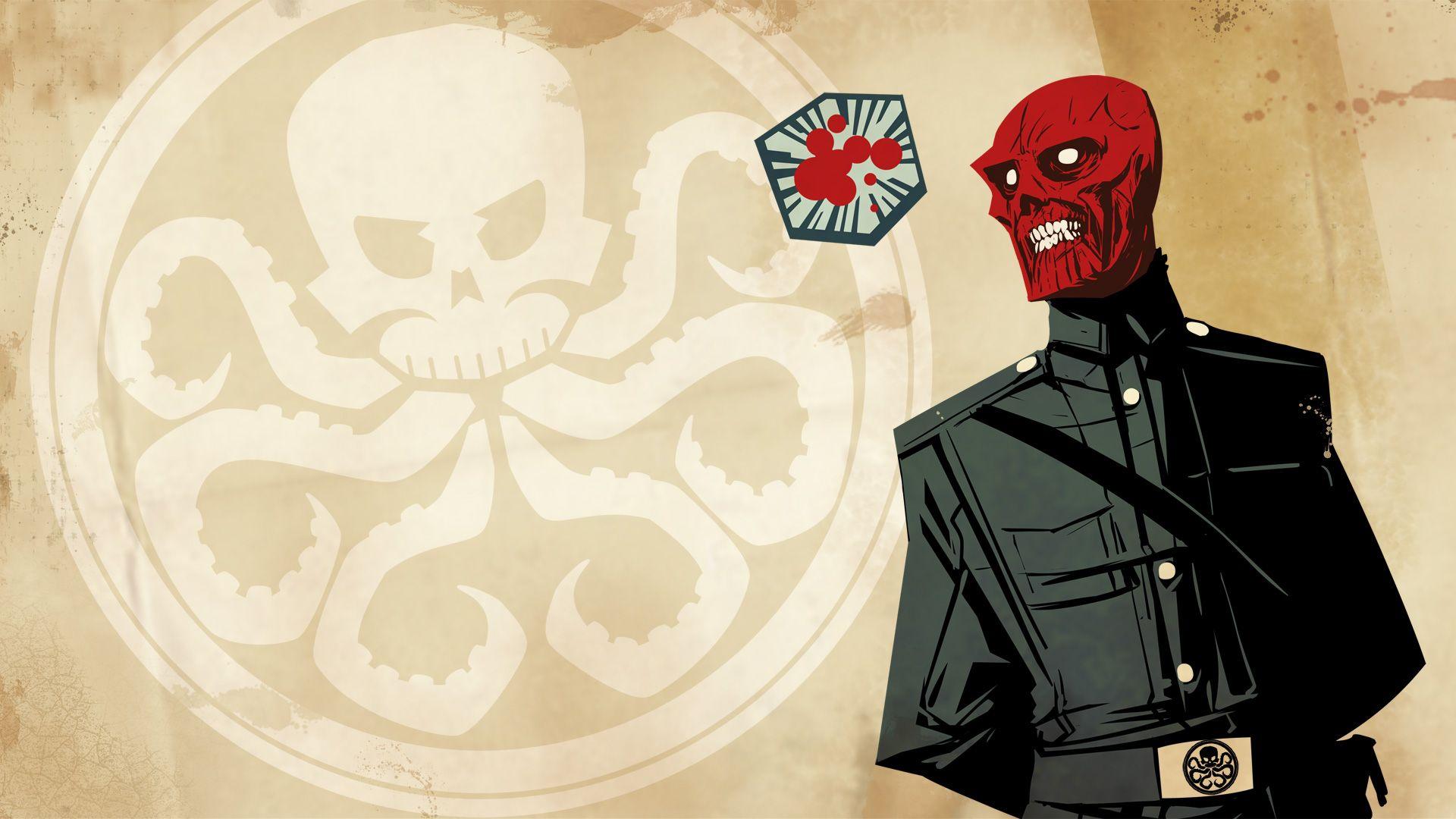 Captain America Red Skull Hydra 2K wallpapers
