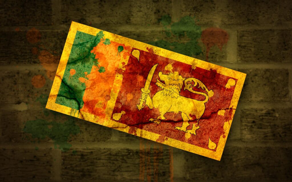 I made a grungy Sri Lankan flag wallpaper! x  wallpapers