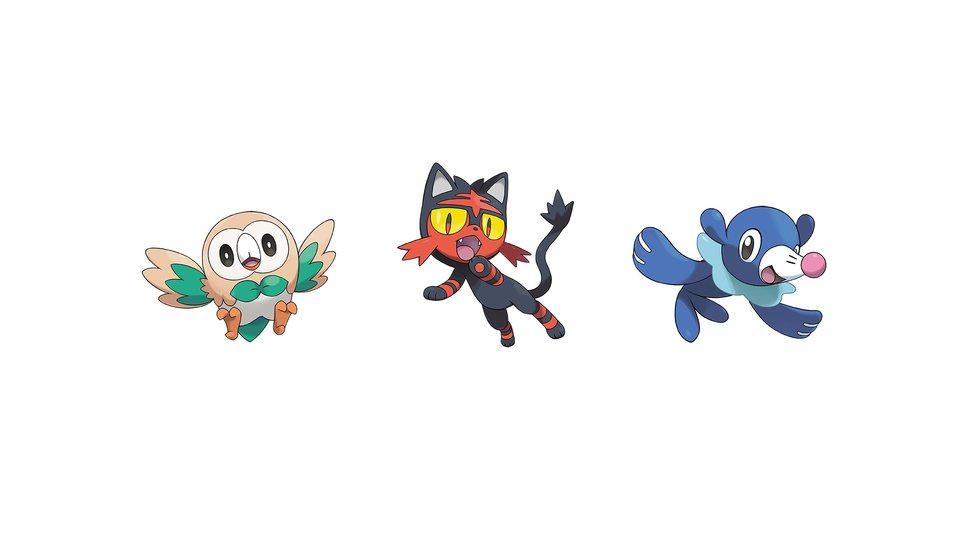 Popplio, Litten, Rowlet Pokemon Ultra S 2K Wallpapers