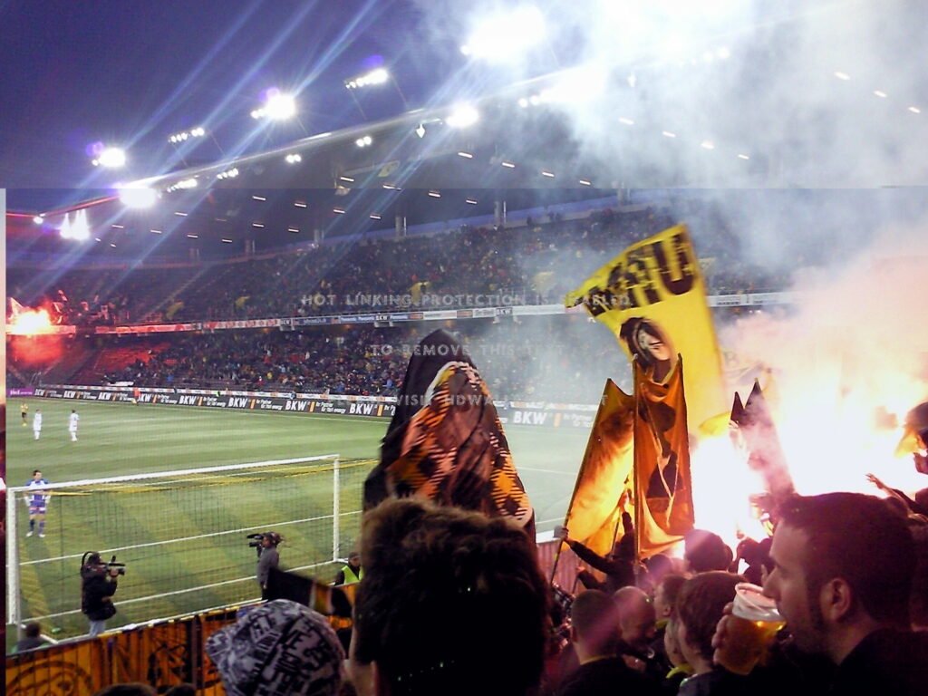 Bsc young boys pyro show football soccer