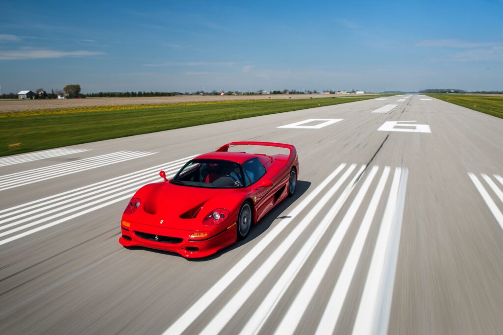 Download Ferrari F, Runway, Red, Cars Wallpapers