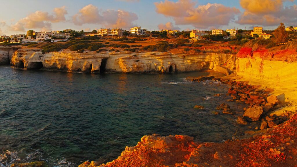 Photo Cyprus Pegeia Coast Cities Building