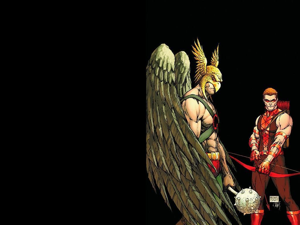 Hawkman & Red Arrow wallpaper||Michael Turner|T| Comic Art