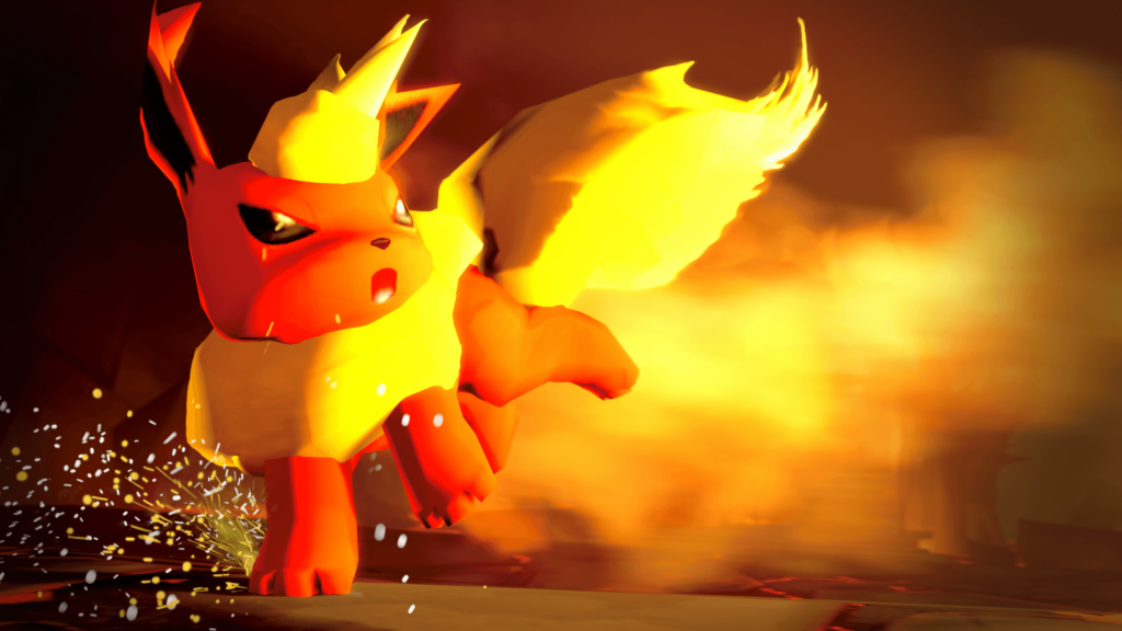 Flareon in a Battle Source Filmmaker Poster pokemon