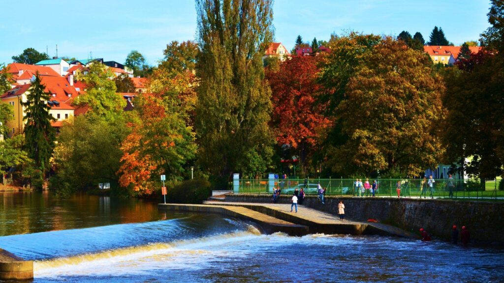 Krumlov Tag wallpapers Cesky Krumlov Czech Republic Houses Church