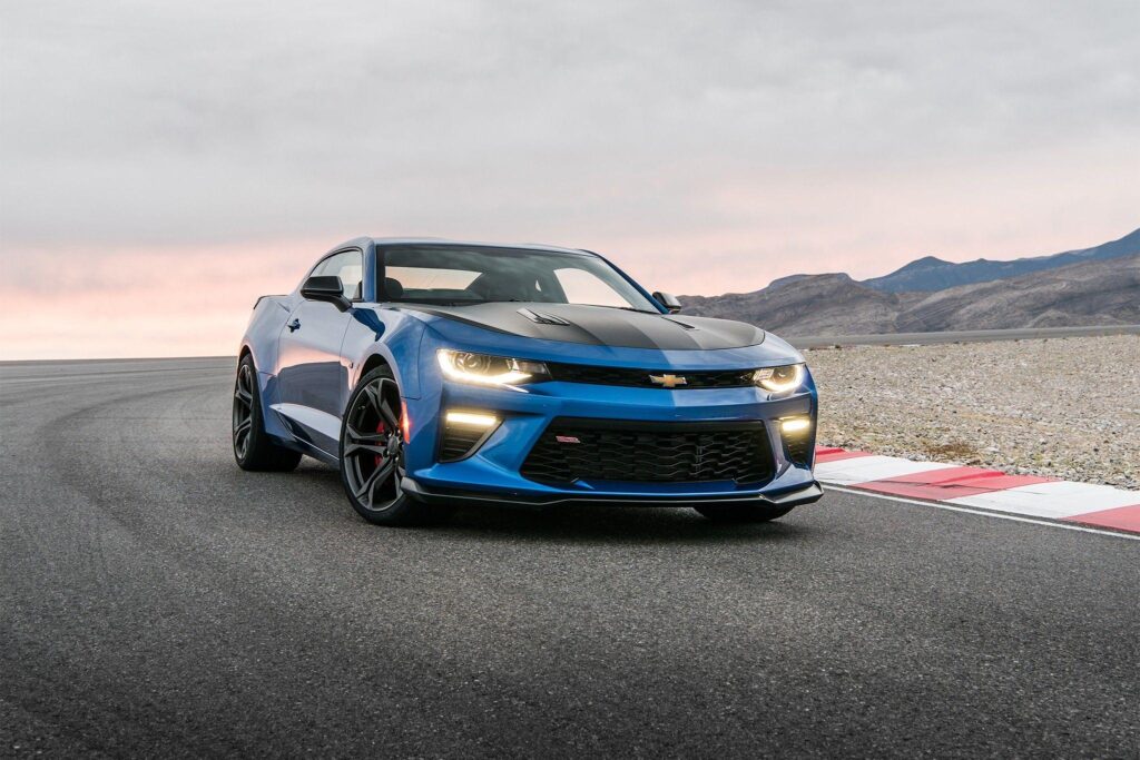 Chevrolet Camaro ZL LE Blue 2K Wallpapers