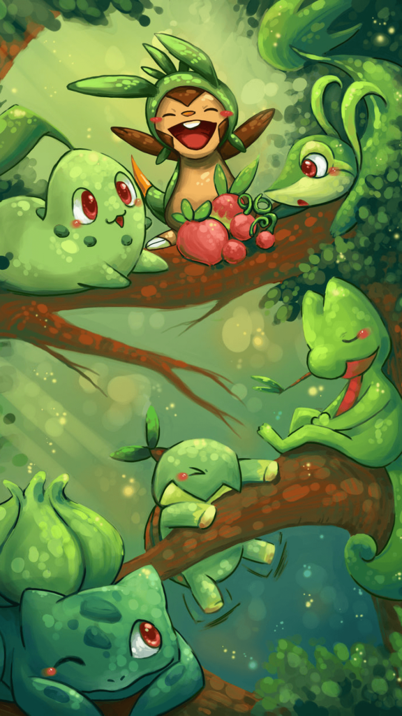 Grass Pokemon AnimePhoneWallpapers