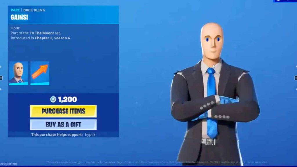 Fortnite adds “Stonks” Diamond Hanz skin in honor of WallStreetBets for April Fool’s