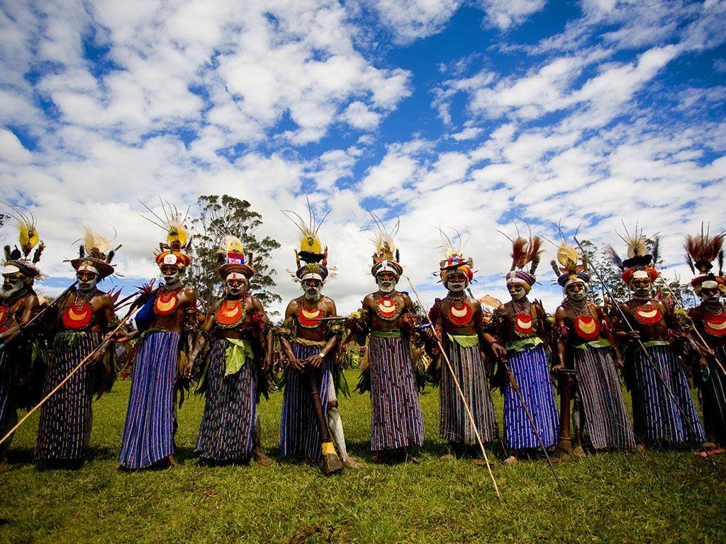 Beautiful locals of Papua New Guinea