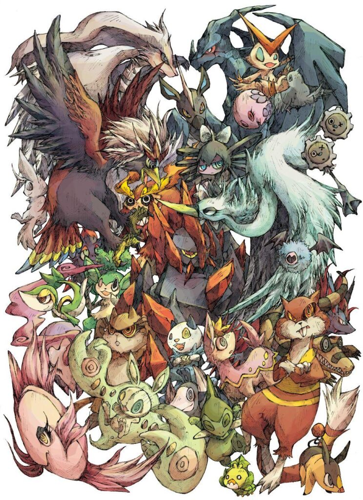 Alomomola, axew, blitzle, braviary, darmanitan, and others