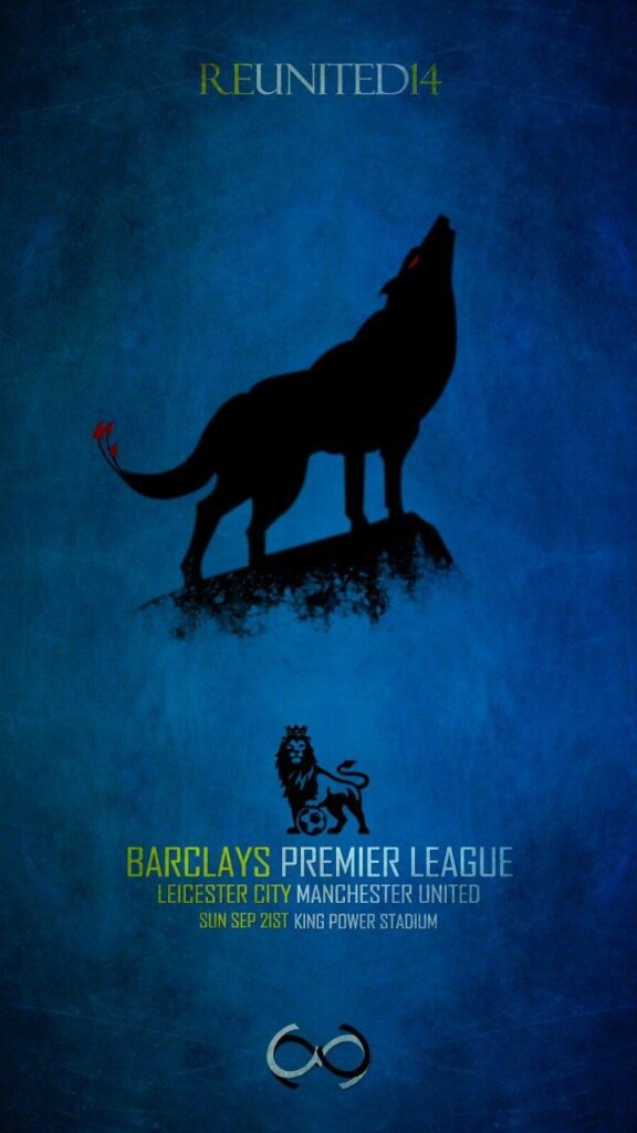 Matchday Poster Leicester City Football Club vs Manchester United
