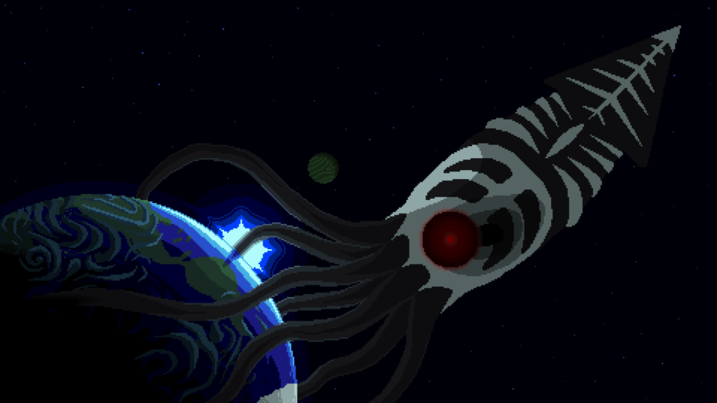 OC Giant Space Squid Wallpapers PixelArt