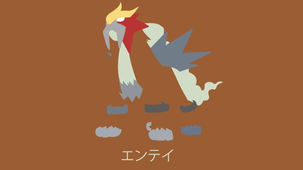 Entei minimalist wallpapers by YiffyCupcake