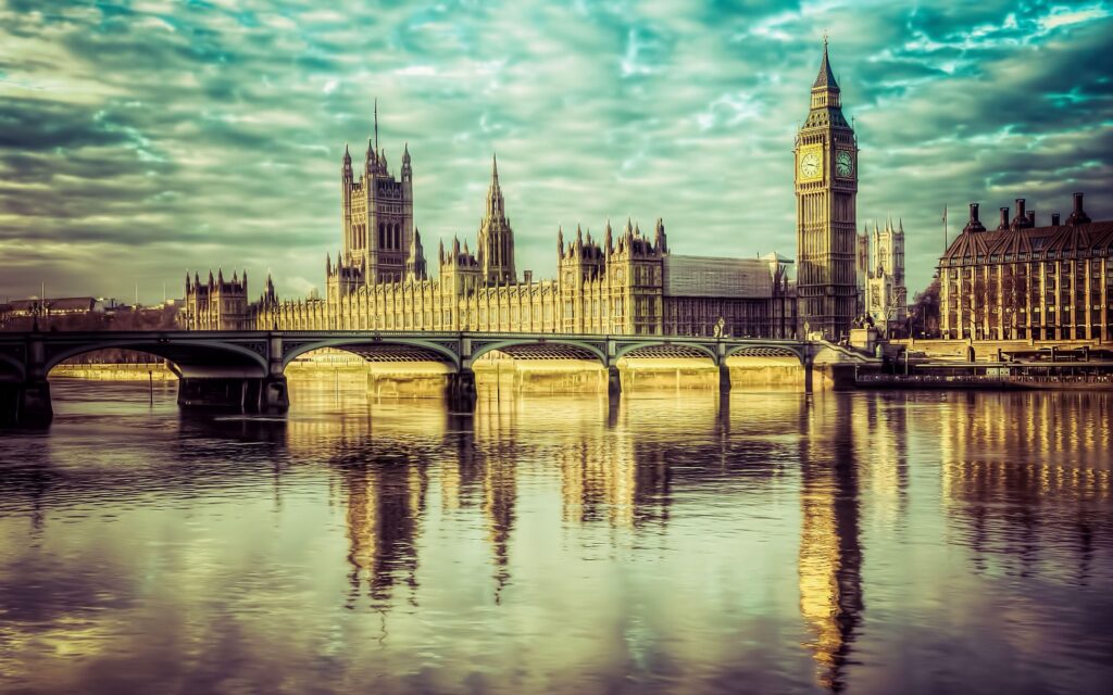 The Palace of Westminster – Houses of Parliament, Big Ben, Tower