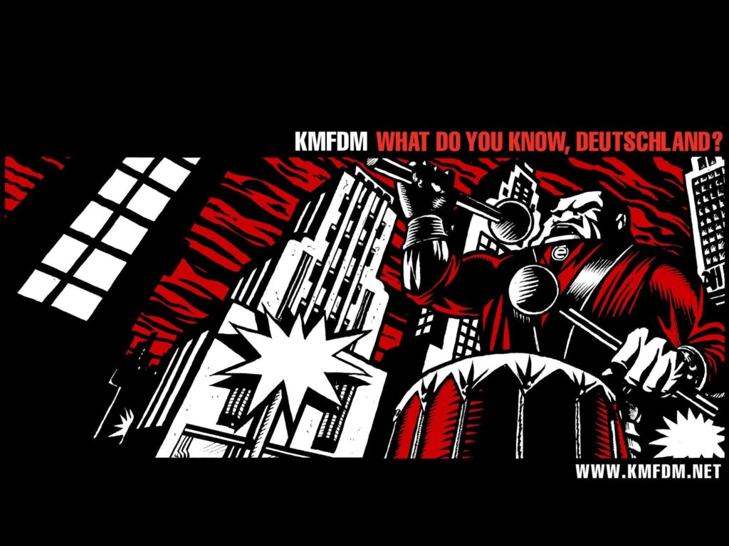 Music bands album covers KMFDM Industrial music wallpapers