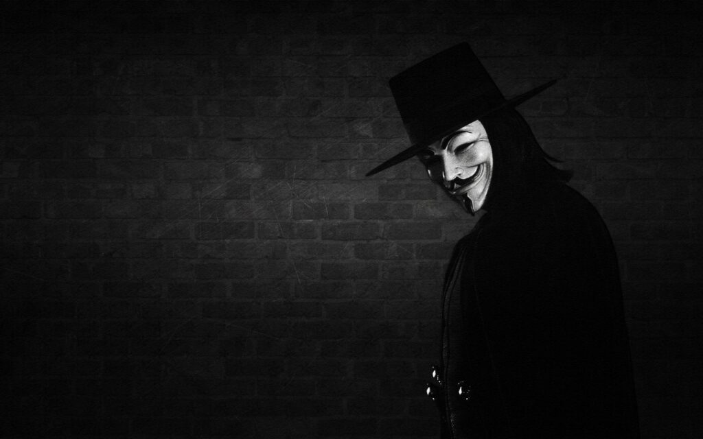 Hat, wall, mask, V for vendetta wallpapers and Wallpaper