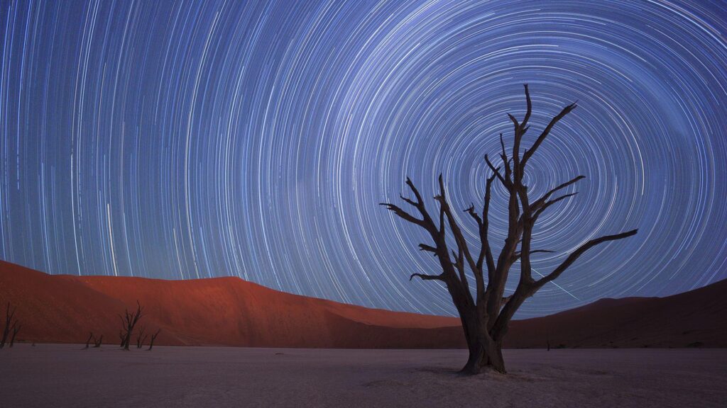 Star Trails, Sossusvlei, Namib