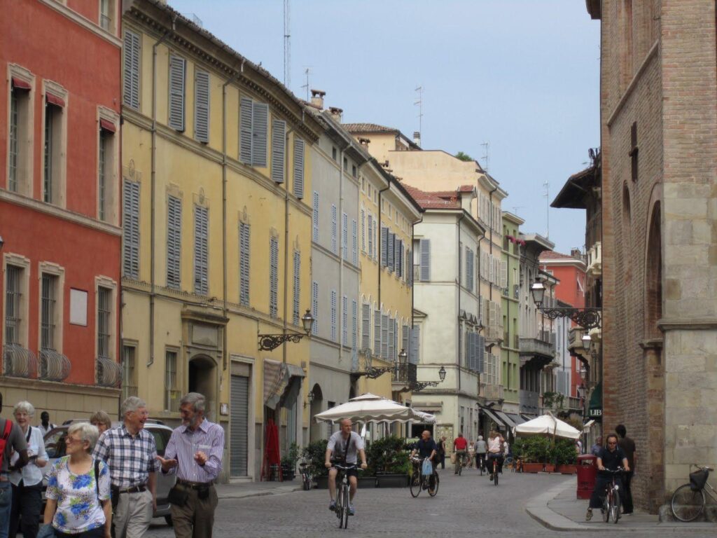 City street in Parma, Italy wallpapers and Wallpaper