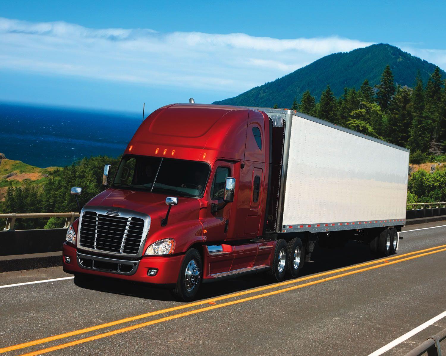 Wide 2K Freightliner Cascadia Trucks Wallpapers