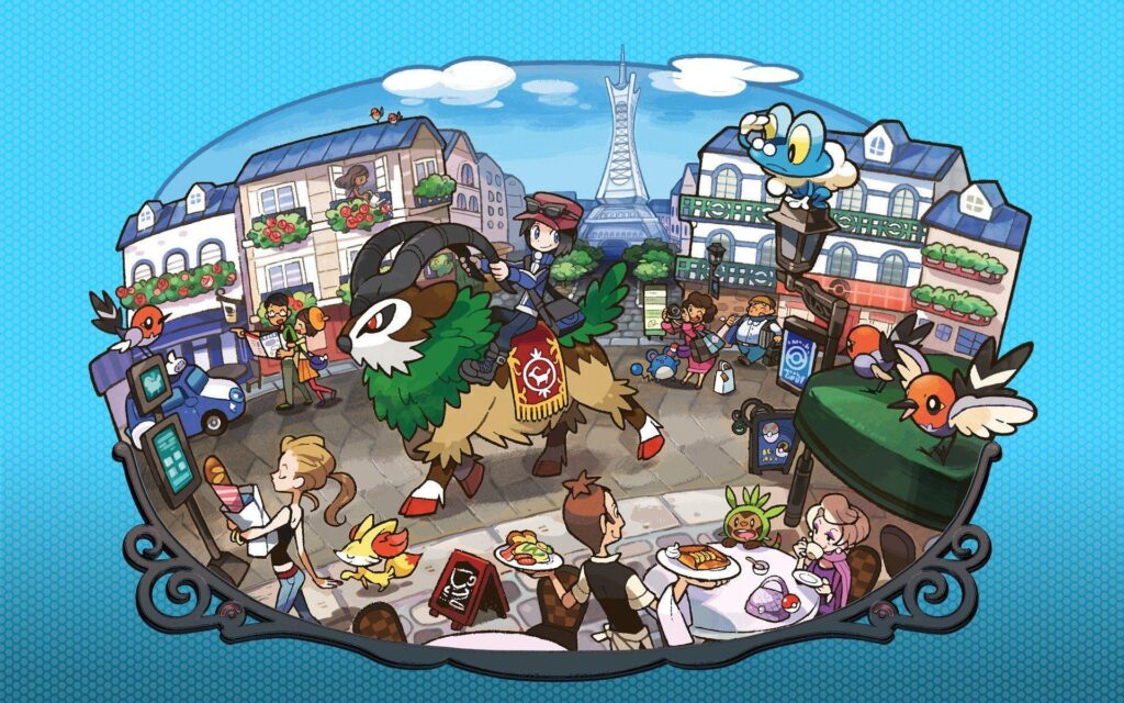Pokémon, Gogoat, Lumiose City 2K Wallpapers | Desk 4K and Mobile