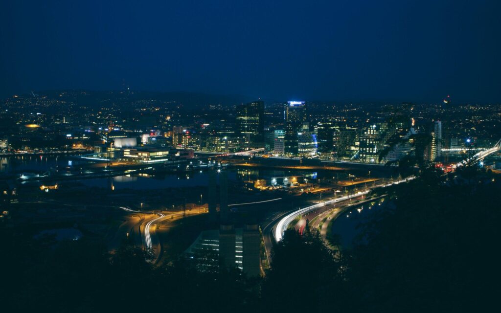 Panorama Night Oslo wallpapers and Wallpaper