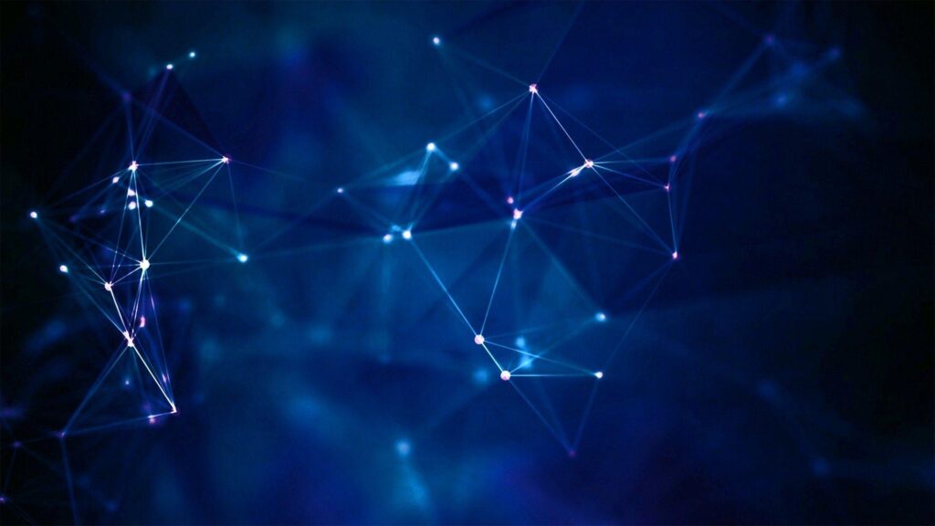 Geometric constellations sky blue wide 2K wallpapers