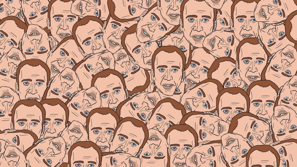 Creepy WTF funny head disturbing Nicolas Cage wallpapers