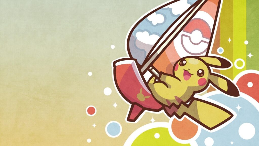 Pokemon video games pikachu surfing pichu wallpapers