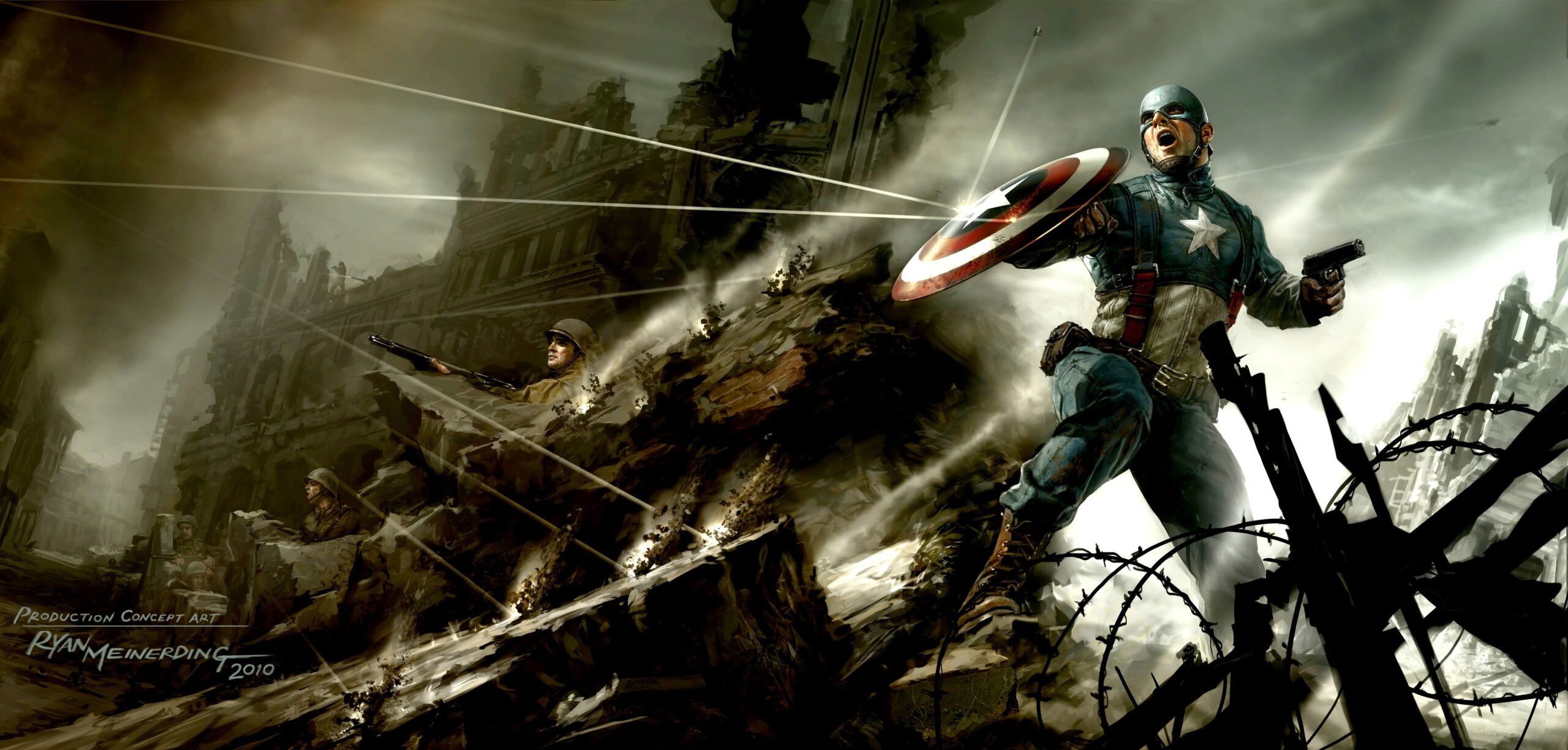Captain America The First Avenger Artwork, 2K Superheroes, k