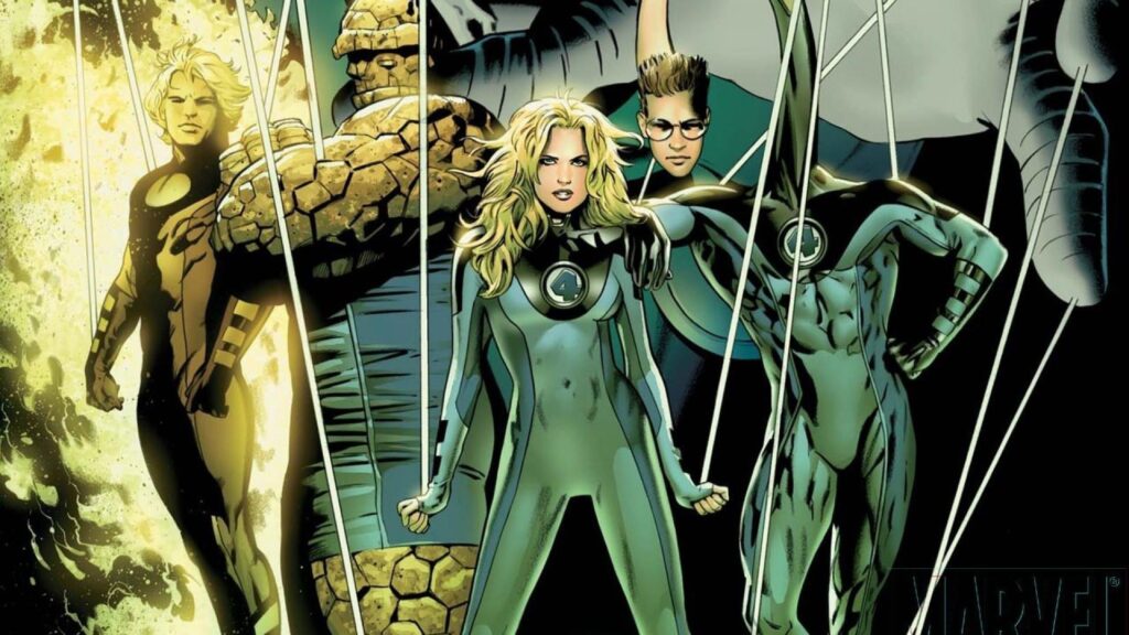 Fantastic four human torch invisible woman marvel comics wallpapers