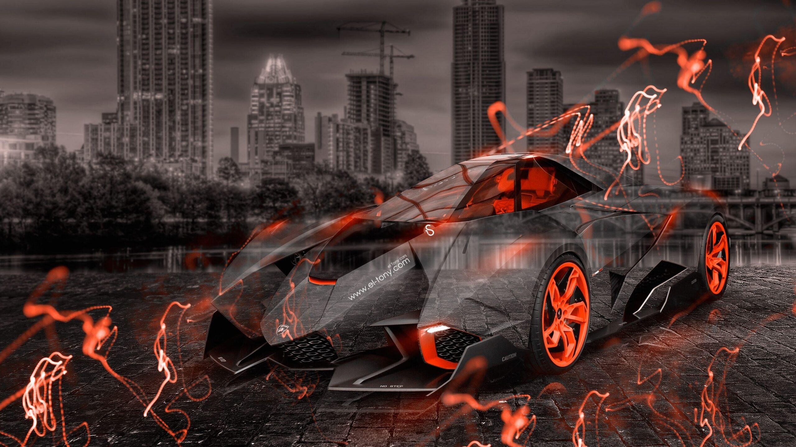 Lamborghini Egoista Crystal City Energy Car Wallpapers El