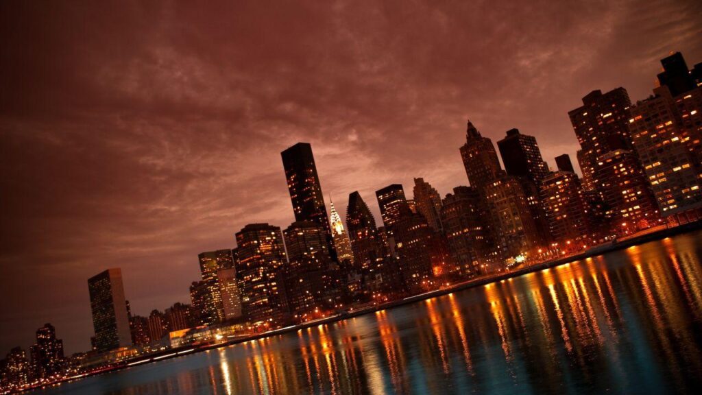 Manhattan NYC Reflections Wallpapers in K format for free download
