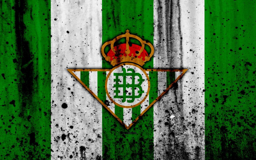 Download wallpapers Real Betis, k, grunge, La Liga, stone texture
