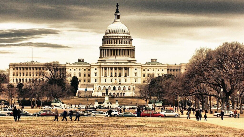 Dusk White House Neoclassical Architecture Washington DC Wallpapers