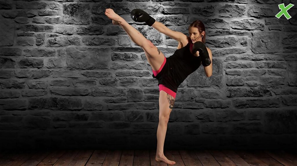 Wallpaper Tattoos kick pose martial arts training Girls Sport Legs