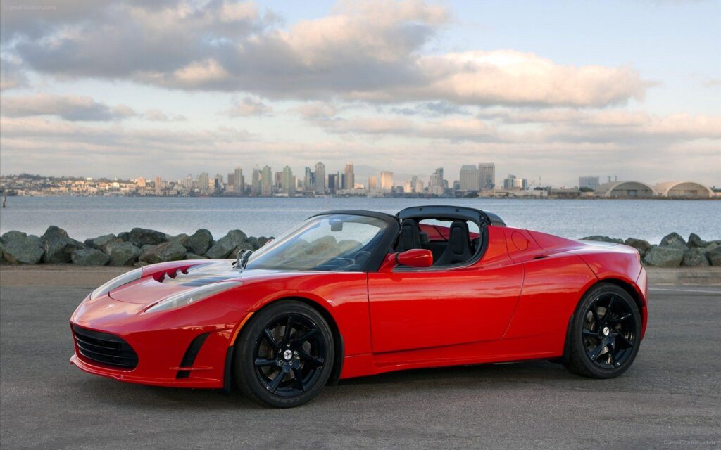 Tesla Roadster Widescreen Exotic Car Wallpapers of