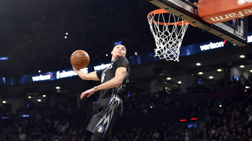 NBA Slam Dunk Contest Zach LaVine defeats Aaron Gordon in