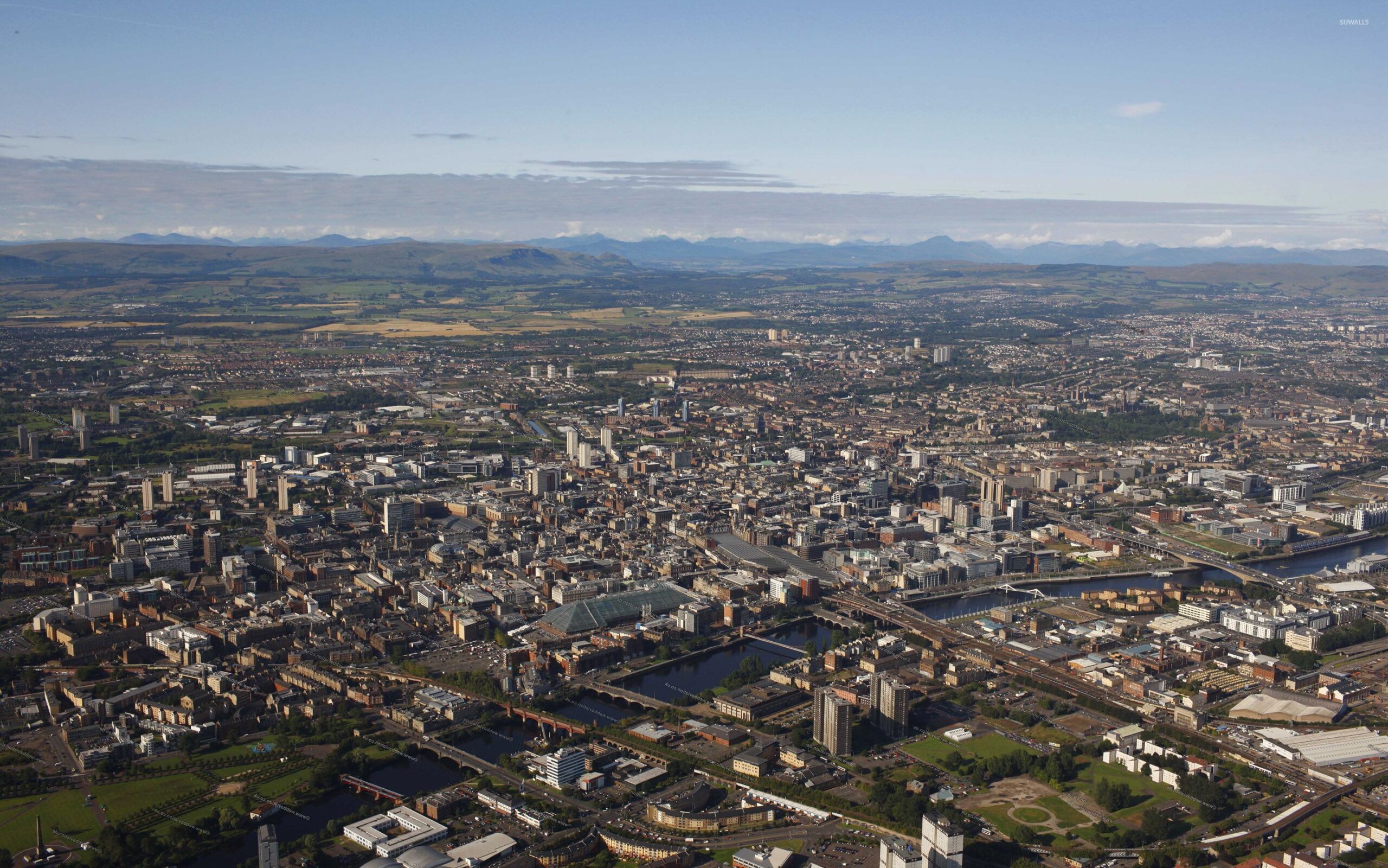 Glasgow aerial view wallpapers