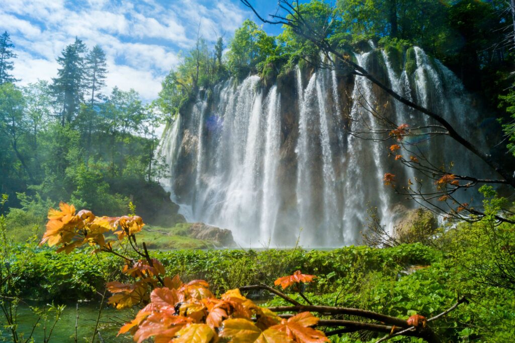 Waterfall in Plitvice Lakes National Park wallpapers